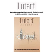 Lutart Academie Sketchbook Çizim Defteri 19x25,5cm LA-6868 100g/120 Yaprak - 1
