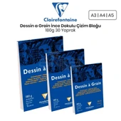 Clairefontaine Dessin a Grain İnce Dokulu Çizim Bloğu 180g 30 Yaprak - 1