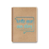 KESKİN FUNKY SPİRALLİ SERT KAPAK DEFTER 17x24 ÇİZGİLİ 100 YAPRAK (418011) - 1