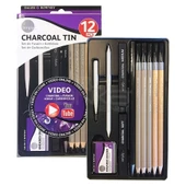 Daler Rowney Simply Charcoal Tin 12li Set thumbnail 2