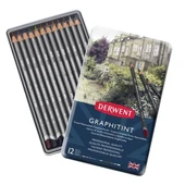 Derwent Graphitint Sulandırılabilen Renkli Grafit Kalem 12li Set thumbnail 1