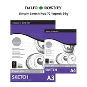 Daler Rowney Simply Sketch Pad 72 Yaprak 95g - 1