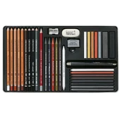Cretacolor Ultimo Drawing Set Premium Çizim Seti Metal Kutu 35li 40057 - 3