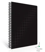 ÇINAR NERO SPİRALLİ SERT KAPAK DEFTER 17x24 KARELİ 100 YAPRAK (55215) - 1