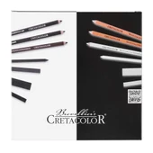 Cretacolor Black & White Drawing Set Premium Çizim Seti Ahşap Kutu 25li 40025 thumbnail 2