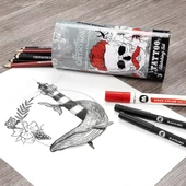 Cretacolor Tattoo Dövme Çizim Seti 14lü 40083 thumbnail 4