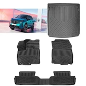 Rizline Peugeot 3008 Elektrikli 2024 ve Sonrası 3D Paspas Siyah ve Üst Bagaj Havuzu Set thumbnail 1
