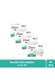Dove Cream Bar Sabun Micellar 90 gr x4 - 1