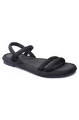 QRAMED Orthopedix Esnek Şık Kadın Sandalet Scuba Kumaş DÜZ QR25203 - 4