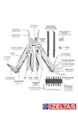 İZELTAŞ MULTİTOOL PRO 15 FONKSİYONLU 180 MM - 3