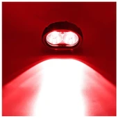 Motosiklet Forklift Atv Uyarı İz Lambası Mercekli Kırmızı Işık 12-80 Volt 2 Adet thumbnail 2