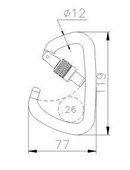 CT ALU HMS KILITLI KARABINA thumbnail 4