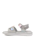 Arzen Gümüş Simli Kız Çocuk Düz Sandalet - 2