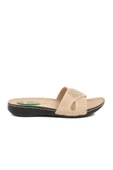Aspor Bej Jel Taban Anatomik Kadın Düz Terlik thumbnail 1