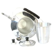 Kamp Çaydanlığı - Çift Taraflı Alüminyum - Süzgeçli Demlik - Madfox - 546241 thumbnail 2