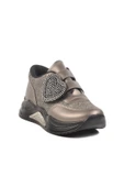 Aspor Platin Simli Cırtlı Kız Çocuk Sneaker - 3