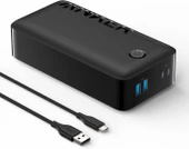 Anker PowerCore 30W 40K 40000mAh USB-Type C Şarj Taşınabilir Güç Bankası, Siyah - 1