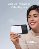 Anker PowerWave MagGo 2in1 Stand Magsafe Uyumlu 5000 mAh Powerbank & Stand Beyaz - B25A7 thumbnail 3