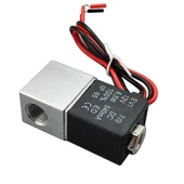12V Solenoid Valf- 2 Konumlu 2 Yönlü Pnömatik Valf Vana -2v025-08 thumbnail 3