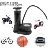 Mini Bisiklet Pompası Göstergeli Taşınabilir Ayak Pompası Motorsiklet Ve Araç Pompası - 4