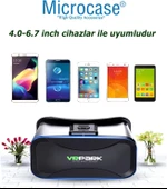 Microcase VRPARK V7 3D Sanal Gerçeklik Gözlüğü + VR Kablosuz Bluetooth Kumanda-AL4749 - 2