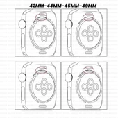 Sneezy Apple Watch 42-44-45-49MM İle Uyumlu Everest Tasarım Silikon Kordon  Beyaz - 4