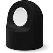Apple Watch Uyumlu Silikon Akıllı Saat Şarj Standı  Siyah - 4