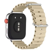 Huawei Watch Fit 3 İle Uyumlu Seaflex Ocean Tokalı Yumuşak Soft Silikon Kordon  Starlight - 2