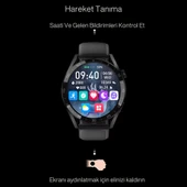 Watch GT3 PRO Gümüş Erkek Akıllı Saat, Klasik AMOLED Sesli Görüşme,NFC Android iPhone Huawei Uyumlu 8 9 10 - 6