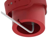 Apple Watch Uyumlu Silikon Akıllı Saat Şarj Standı  Kırmızı - 5
