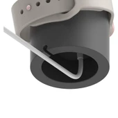 Apple Watch Uyumlu Silikon Akıllı Saat Şarj Standı  Gri - 5