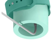 Apple Watch Uyumlu Silikon Akıllı Saat Şarj Standı  Mint thumbnail 5