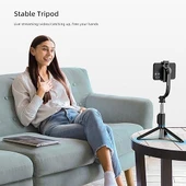 C01 Çok Amaçlı Selfie Çubuğu Masa Üstü Tripod Kumandalı Selfie 360 Derece Dönebilir 107 Cm - 5