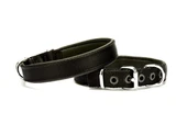 Doggie Dokuma Softlu Köpek Boyun Tasması 2 cm x 45 cm Siyah - 1