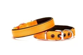 Doggie Dokuma Softlu Köpek Boyun Tasması 2 cm x 45 cm Turuncu - 1