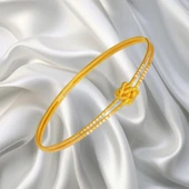 22 Ayar Kalemli Aşk Düğümü Bilezik 15 Gr - 2