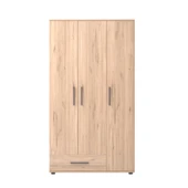 Trendline 3 Kapaklı Tek Çekmeceli Gardırop - Florida Meşe 103x187x52 cm - 2