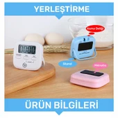 NPO NPT05P Mutfak,Ders,Yemek için 60dk Dijital Alarm Kronometre,Pomodoro Öğrenci Motivasyon Saati - 4