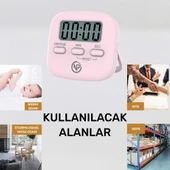 NPO NPT05P Mutfak,Ders,Yemek için 60dk Dijital Alarm Kronometre,Pomodoro Öğrenci Motivasyon Saati - 6
