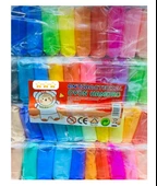 Zıp Hamur Air Dry Clay Zıplayan Hamur Karışık Renk - 4 adet - 1