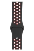 Apple Watch Series 3 42 MM Fileli Kordon Siyah-Kırmızı - 1