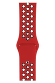 Apple Watch Series 2 44 MM Fileli Kordon Kırmızı-Siyah - 1