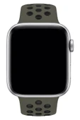 Apple Watch Series 6 40 MM Fileli Kordon Zeytin-Siyah - 2