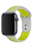 Apple Watch Series 6 38 MM Fileli Kordon Gri-Sarı - 2