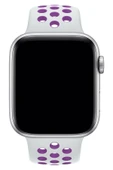 Apple Watch Series 5 44 MM Fileli Kordon Beyaz-Mor thumbnail 3