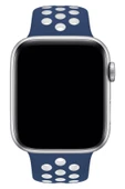 Apple Watch Series SE 40 MM Fileli Kordon Lacivert-Beyaz - 3