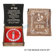 KUTULU KOLYE BİLEKLİK SETİ  AY TAŞI - 1