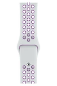 Apple Watch Series 5 44 MM Fileli Kordon Beyaz-Mor thumbnail 1