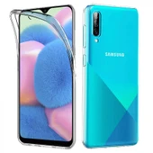 Samsung Galaxy A30S Çift Taraflı Silikon Kılıf Şeffaf - 1