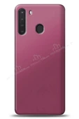 Samsung Galaxy A21 Premium Silikon Kılıf Mor - 1